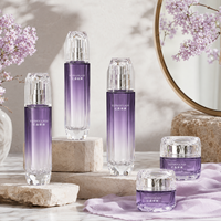 Flacons pompe cosmétiques en verre délicat, pots carrés 30g 50g 40ml 100ml 120ml, pulvérisation, impression, emballage personnalisé OEM ODM