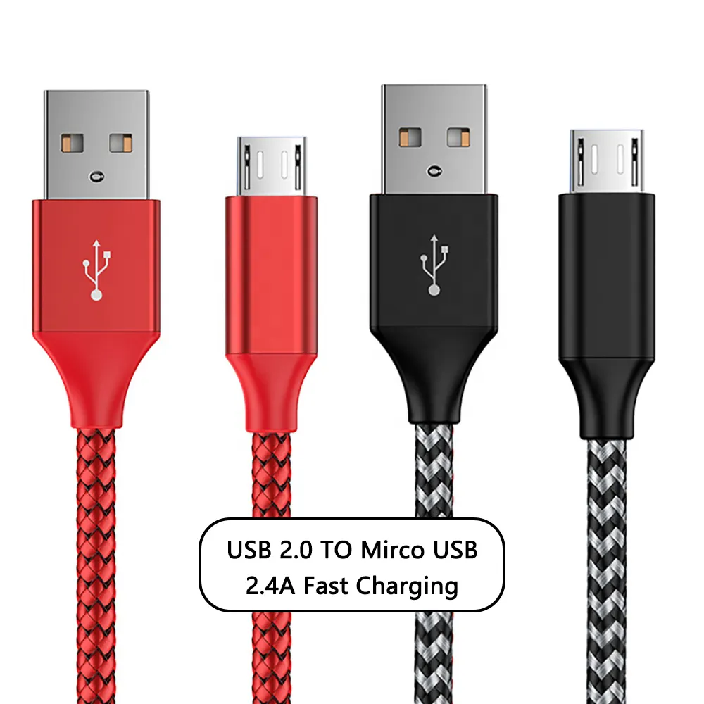 Haute qualité 3A Micro USB câble fil Super rapide charge ligne de données câbles de transfert pour Android tous les Smartphone ordinateur portable