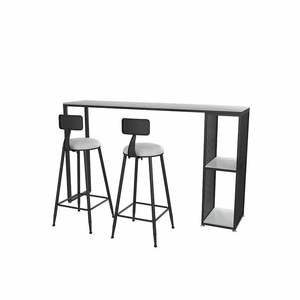 <span class=keywords><strong>Table</strong></span> de bar longue en marbre de style nordique et cloison combinée de chaise ménage contre la lumière murale luxe grand pied petit bar - Product Image 2