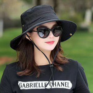 Chapeau de pêcheur pliable à large bord, imperméable, séchage rapide, <span class=keywords><strong>avec</strong></span> logo personnalisé, pour safari et activités de plein air, <span class=keywords><strong>avec</strong></span> sangle - Product Image 2
