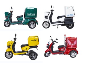 Scooter électrique à trois roues pour le transport de nourriture et de pizzas, moto avec boîte pour la livraison - Product Image 6