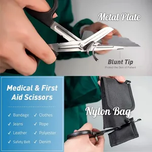 Aço inoxidável Premium Bandage Scissor Medical Emergency First Aid EMT Trauma Shears