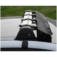 Portaequipajes de Techo para Auto, 87cm/106cm/114cm, Tabla Guía para Alerón de Techo, Silencioso y Reductor de Ruido, Accesorio para Auto