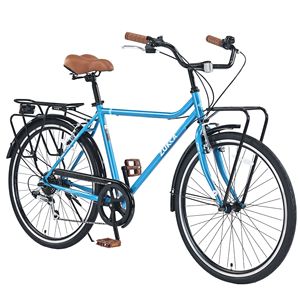 Bicicleta Urbana ZUKA de 26 Pulgadas, Estilo Vintage, 7 Velocidades, Cuadro de Acero, para Hombre y Mujer - Product Image 1