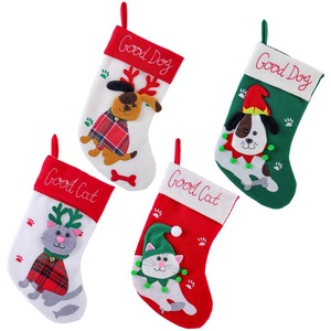 Chaussettes de Noël traditionnelles en feutre, écologiques, élégantes, personnalisables, fabriquées au Guangdong, décorations pour sapin de Noël - Product Image 4
