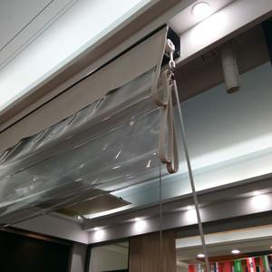 Imperméable PVC français fenêtre manivelle cordon Romapunch équipement pour extérieur jardin Patio mer plage mousson Transparent aveugle en <span class=keywords><strong>plastique</strong></span> - Product Image 2