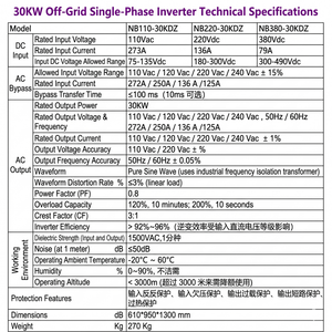 Customized High Power 30kw Off <b>Grid</b> Single Phase Inverter Anti-reverse Short Circuit Protection for Charging Station - Product Image 3