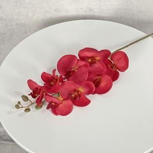 ดอกกล้วยไม้ฟาแลนนอปซิสประดิษฐ์ 8 หัว ช่อดอกไม้ผ้าไหม คุณภาพสูง เหมาะสำหรับตกแต่งงานแต่งงานและตกแต่งบ้าน - Product Image 3