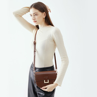 Handtasche für Damen Spaltleder Satteltasche Kontrastnähte Auf Lager Hersteller Private Label 2026