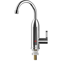 Robinet électrique en acier inoxydable pour cuisine, chauffe-eau 3000W, affichage numérique, robinet électrique instantané à eau chaude en trois secondes