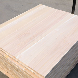 저렴한 가격 천연 목재 색상 폴로니아 접착 솔리드 우드 보드 - Product Image 4