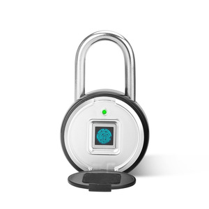 Yuefeng Maishi Smart Fingerprint <b>Padlock</b> Round IP65 Waterproof DC Power P3Z Model Warehouse Gym Cabinet Lock - Product Image 1