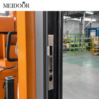 Porte d'entrée en aluminium moderne et minimaliste pour la sécurité domestique, antivol, pour villas, chambres et hôtels (intérieur/extérieur)