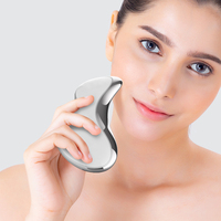 Outil de sculpture du visage électrique portable pour la réduction des rides et des poches, avec chaleur et vibrations, alimenté par USB, en plastique, Gua Sha facial pour usage domestique