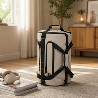 Sac de voyage convertible pour hommes, sac à dos avec fermeture éclair, étanche, pour le sport, la gym, le week-end, bagage à main, grande capacité, léger