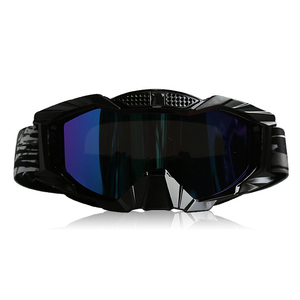 Masque de ski tout-terrain pour moto, motocross, avec équipement respiratoire intégral, cadre en silicone, lentilles en polycarbonate, coupe-vent, logo personnalisé - Product Image 6