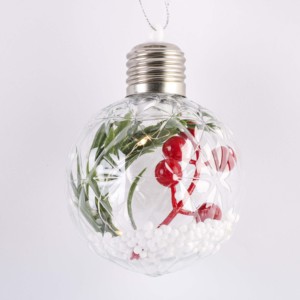 Nuevas Ofertas de Adornos Navideños Artificiales de Plástico, Bolas Transparentes Rellenables, Adornos de Color Personalizado para Fiestas Navideñas y Bodas - Product Image 6