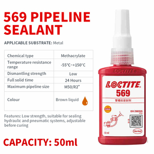 Venta Directa al por Mayor <span class=keywords><strong>de</strong></span> <span class=keywords><strong>Loctite</strong></span> 569, Sellador Anaeróbico para Tuberías, <span class=keywords><strong>de</strong></span> Baja Resistencia y Alta Resistencia a la Presión, Removible - Product Image 4