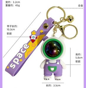 3D <span class=keywords><strong>PVC</strong></span> Keychain Kawaii Dễ thương phim hoạt hình Keyring Gấu Bông Móc Chìa Khóa Cậu bé cô gái sáng tạo mát mẻ phong cách Phi Hành Gia chơi gấu Keychain Kid - Product Image 3