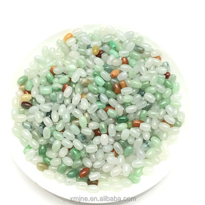 Myanmar Hạt Rời Ngọc Bích Loại A Mảnh Rời Màu Ngọc Bích Hạt Dài Nhỏ Hạt Gạo 4X6Mm Phụ Kiện Ngọc Tự Làm Bán Sỉ - Product Image 5