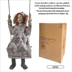 Decoración Eléctrica Giratoria <span class=keywords><strong>de</strong></span> <span class=keywords><strong>Halloween</strong></span> para Niñas, Serie <span class=keywords><strong>de</strong></span> Terror para Casa Embrujada, Accesorios para Niños - Product Image 3