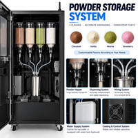 Distributeur automatique intelligent de protéines en poudre avec écran tactile de 21,5 pouces, machine à mélanger les shakes protéinés instantanés