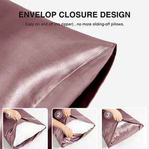 Fundas de Almohada de Seda de Morera Grado 6A, 22 Momme, 22mm, 51*76, Tipo Sobre, con Estampado - Product Image 2