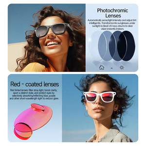 Lunettes intelligentes légères W610 avec caméra 8MP, contrôle de la musique, appels téléphoniques, traduction AI, réveil vocal, lunettes intelligentes AI - Product Image 5