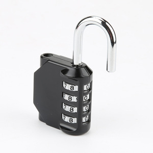 Combination Padlock 4 Digit Zinc Alloy Resettable <b>Lock</b> For Gym Cabinet <b>Window</b> Travel Use - Product Image 1