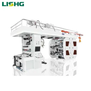 LISHG 6 color film flexo printing machine ci type polythene package flexo press