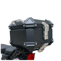 MBiker Top Box en aluminium authentique 18L en forme de X, étanche, pour moto, bagages de selle légers 2,5 kg, protections d'angle en ABS, garantie 12 mois