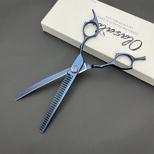 Ciseaux courbés Olasgon en forme d'arête de poisson, 7 pouces, en acier inoxydable, pour toilettage des animaux, pour chien - Product Image 5