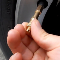 Adaptateur universel de rallonge de valve de pneu en laiton pour gonflage d'air, rallonge de valve de pneu, gonflage droit pour voiture