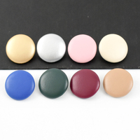Meetee BD227 25mm DIY Vêtement Couture Accessoires Chemise Manteau Coloré Rond Boutons Décoratifs Boutons Couverts De Cuir