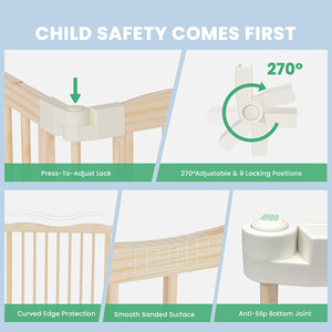 Parc de <span class=keywords><strong>jeu</strong></span> moderne de sécurité pour bébé Clôture Yards en bois Parc pour enfants Grands parcs pour enfants <span class=keywords><strong>Coin</strong></span> pendant la fête avec jouets sensoriels - Product Image 3