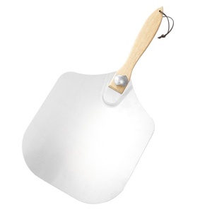 Accessoires de cuisine de haute qualité, pelle à pizza pliable en acier inoxydable, pelle à pizza en aluminium avec manche en bois - Product Image 2