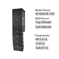 CVR Professional Audio Single 8 pouces Petit système de sonorisation haut-parleur Line Array portable