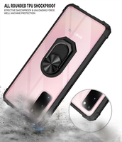 Étui antichoc IVANHOE pour Samsung Note 20 Ultra 10 Lite coque de téléphone à anneau Transparent pour Galaxy S20 Ultra S10 + A51 A71 A50 A70