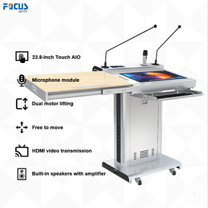Kỹ thuật số thông minh PODIUM kỹ thuật số bục giảng với tương tác mics rostrum kỹ thuật số bục giảng bài phát biểu thông minh Nhà thờ rostrum - Product Image 6