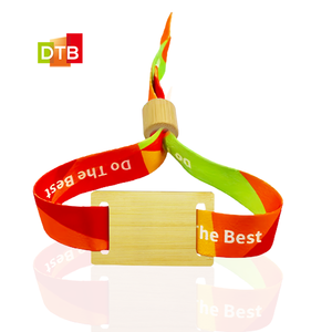 Se puede acceder a las pulseras <span class=keywords><strong>RFID</strong></span> de tarjeta de bambú/madera personalizadas para controlar el pago sin efectivo Pulsera de tela NFC - Product Image 1