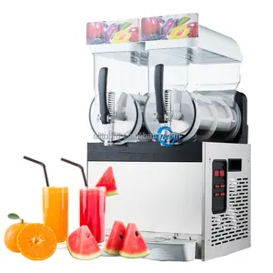 CE COC Bestseller billig Sencotel 15l 2 Tank automatische Fruchtsaft kommerziellen Slush atm Vending Slushie Maschine