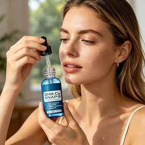 Suero de Péptidos GHK-CU OEM ODM con Niacinamida y <span class=keywords><strong>Ácido</strong></span> <span class=keywords><strong>Hialurónico</strong></span> <span class=keywords><strong>para</strong></span> Antienvejecimiento, Reafirmante, Iluminador y Reductor de Arrugas, Botella de 30 ml - Product Image 6