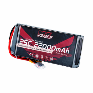 WES 22000mAh 25C 508.2Wh LCO LIVH Battery Pouch Lithium Ion Battery Pack untuk FPV Drone 23.1V 6S - Product Image 1