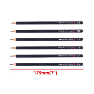 Crayons à <span class=keywords><strong>dessin</strong></span> professionnels Foska pour enfants et adultes, crayons à graphite 8B 6B 4B 2B HB 2H pour débutants et artistes professionnels - Product Image 3