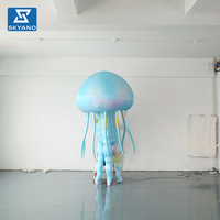 Modèle de méduse gonflable personnalisé et coloré pour aquarium, décoration suspendue pour événements sur le thème marin et publicité
