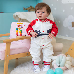 65 CM déjà Reborn Toddler peint fini en version garçon énorme vrai bébé <span class=keywords><strong>6</strong></span> <span class=keywords><strong>mois</strong></span> taille 3 D peau Art poupée - Product Image 3
