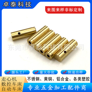 Brass <b>Pins</b> Cnc Lathe Machined Precision Finishing General Use - Product Image 3