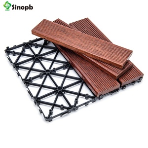 PB-13 Chống Va Đập Lồng Vào Nhau Sàn Gỗ Đế Nhựa, Sàn Wpc Tầng Hầm Nhựa, Mặt Sau Bằng Nhựa Cho Sàn Ngoài Trời - Product Image 3