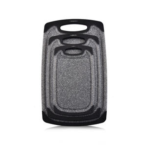 Set di 3 pezzi senza BPA lavabile in lavastoviglie Set di taglieri in plastica con <span class=keywords><strong>tagliere</strong></span> in <span class=keywords><strong>marmo</strong></span> da cucina con aspetto di scanalatura di succo - Product Image 1