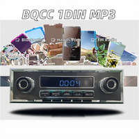 BQCC 1Din autoradio mains libres pour la charge de téléphone vocal Bluetooth AI-lecteur Audio multimédia transmetteur FM USB TF entrée AUX MP3